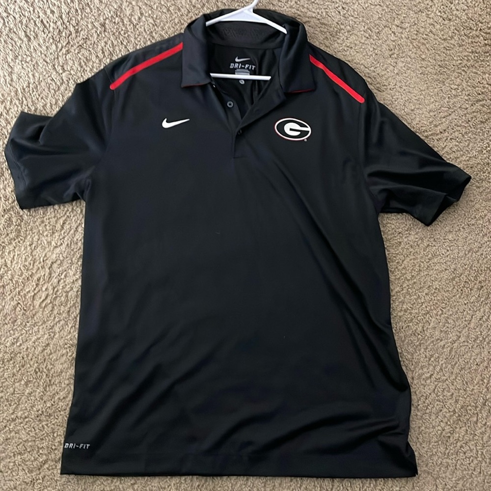 Nike dry fit Georgia Bulldogs polo black size XL